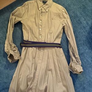 Girls belted Polo dress, size 14
